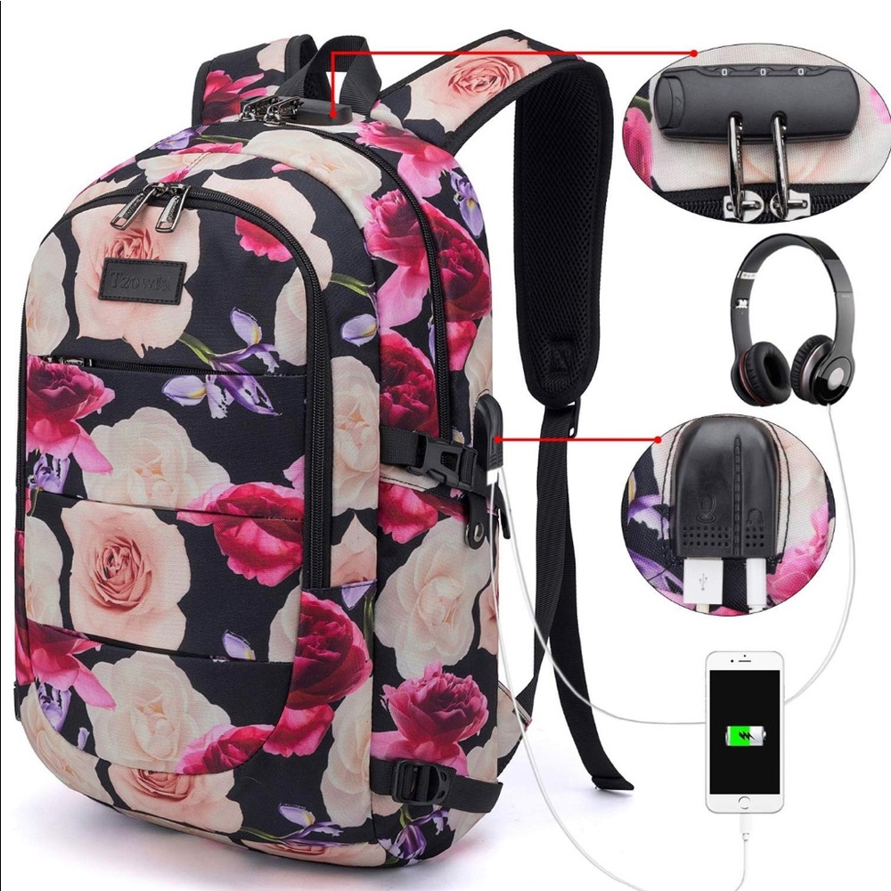 Business Laptop Backpack Water Resistant AntiTheft